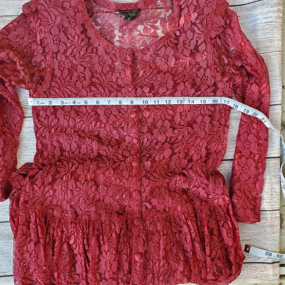 Vintage Lace Romantic Rose Floral Dress - Picture 10 of 10